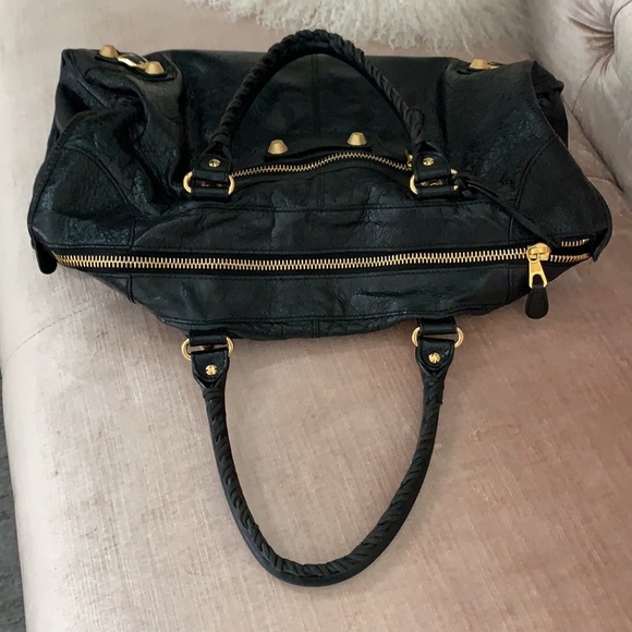 Black Balenciaga City Bag Giant Gold Hardware - Picture 3 of 8